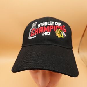 Chicago Blackhawks Hat Cap Stanley Cup Champions 2013 Strap Back NHL Hockey Mens